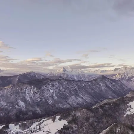 Dwarfs Overlooking Julian Alps Near Bled Ferienhaus *
