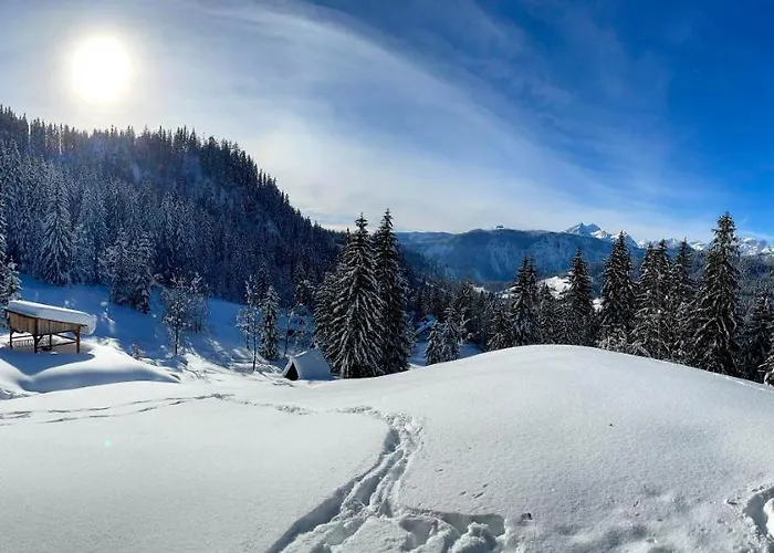 Dwarfs Overlooking Julian Alps Near Bled Jesenice